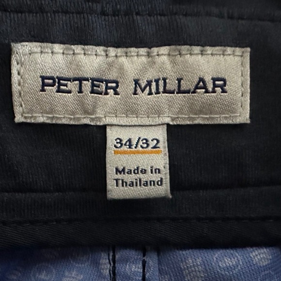 Peter Millar Charlotte Performance Trouser Mens 34x32 Navy Golf Chino MF23EB50FB - Picture 3 of 15